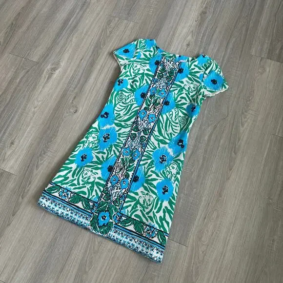 Lilly Pulitzer Layton Dress Sea Oat Ikatt Shift Dress Size Small - Picture 8 of 9
